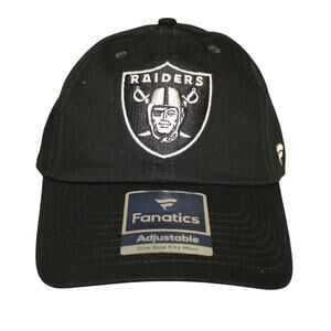 Las Vegas Raiders Fanatics Fundamental Adjustable Hat - Black Men's NWT